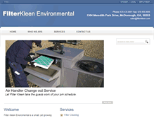 Tablet Screenshot of filterkleen.com